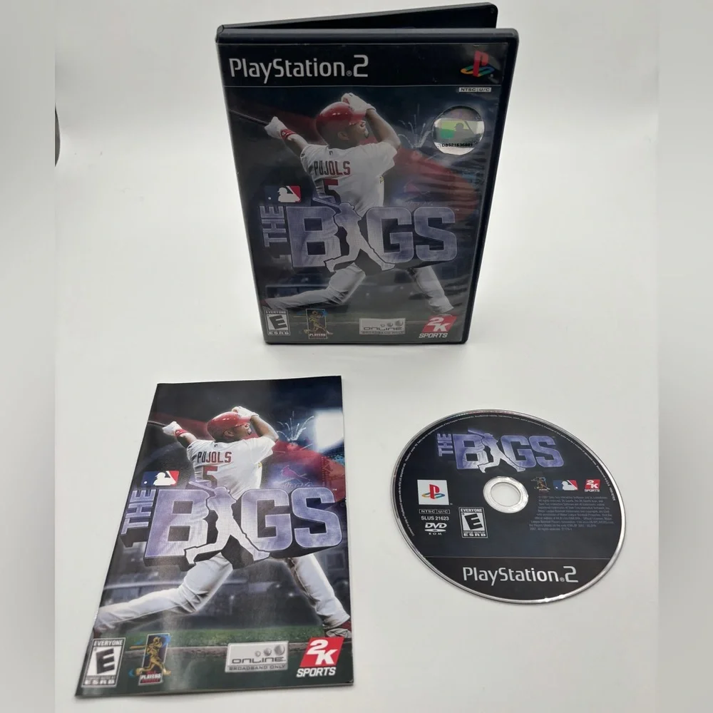 Sony PlayStation 2 The Bigs - Black and Red